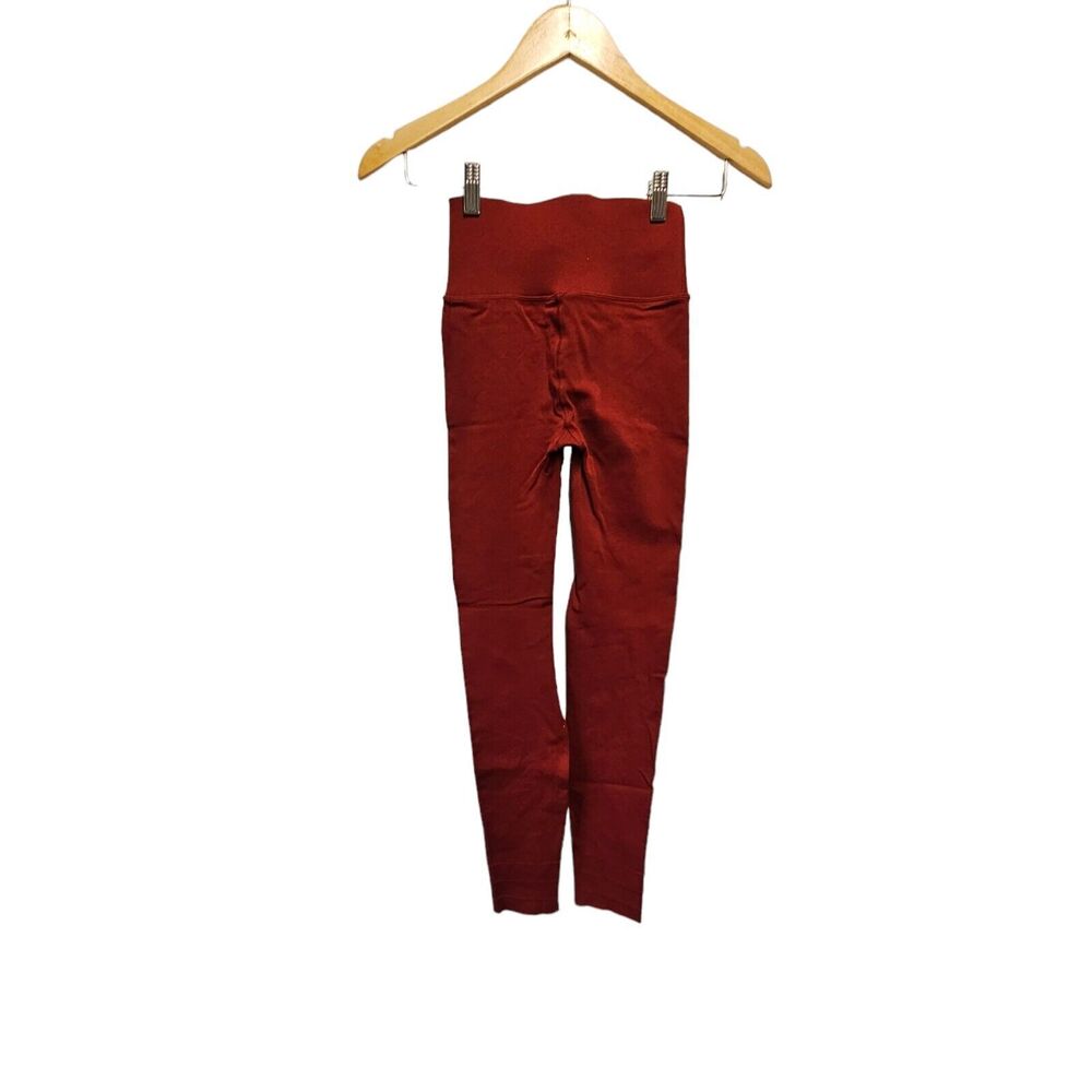 Sculptknit By FABLETICS Leggings‎ Compression Burgundy Red SMALL